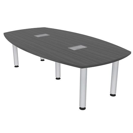 Skutchi Designs 45 in W, 84 in L, 29 in H, Engineered Wood Top, Grey H-ABOT-46X84-PT-AN-EL